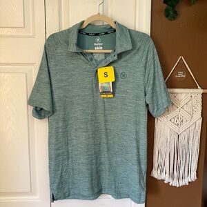 NWT Hurley Men's Heathered Green Polo Shirt / Size S